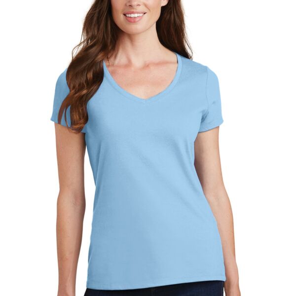 Ladies 4.5oz Fan Favorite V-Neck T-Shirt Thumbnail
